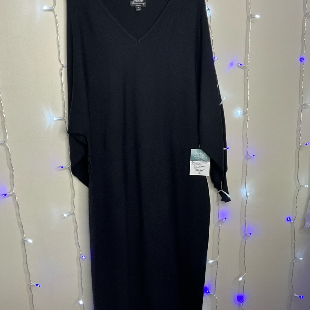 Black V-Neck Dress